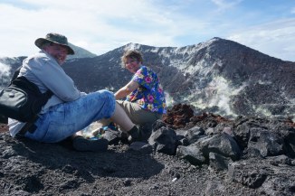 We climbed a volcano while holidaying in Rabaul